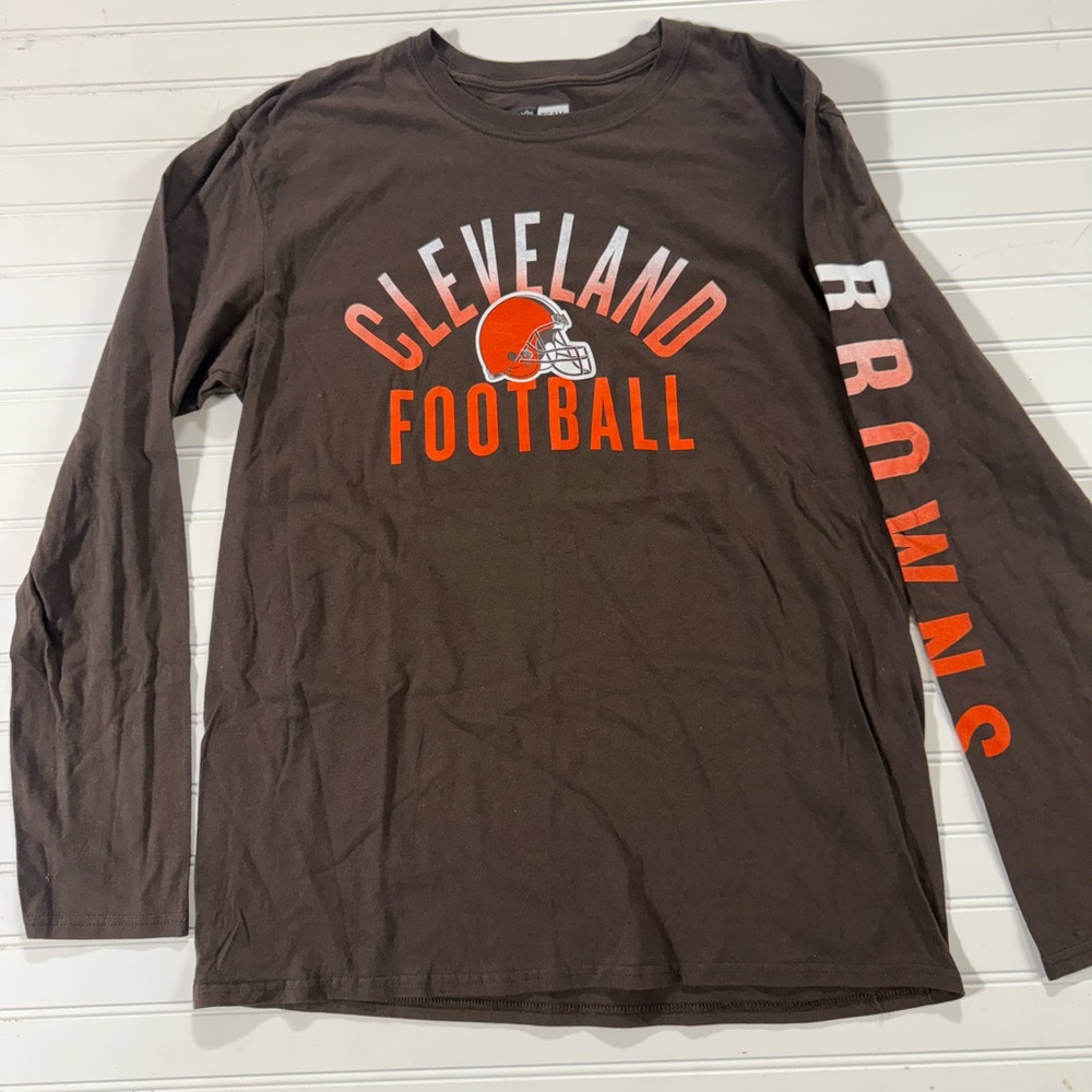 NFL Cleveland Football Brown Long Sleeve Tee